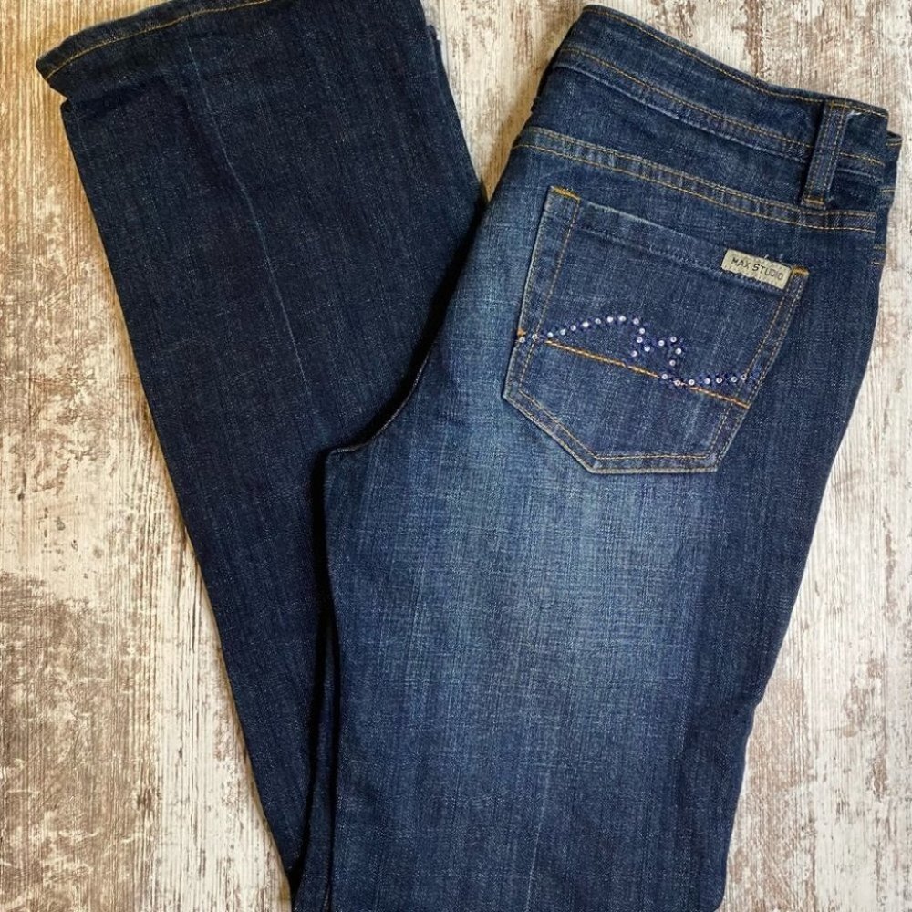 Max Studio Stretch Boot Cut Jeans